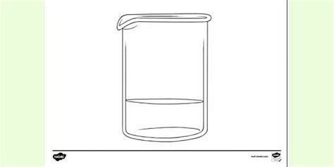 FREE! - Beaker Of Water Colouring Sheet (teacher made)