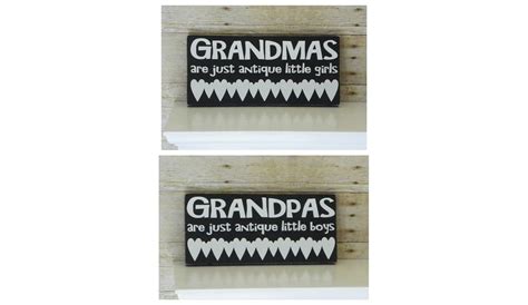 Amazon.com: Grandparent Signs - Set of 2 Handmade Custom Wood Signs ...