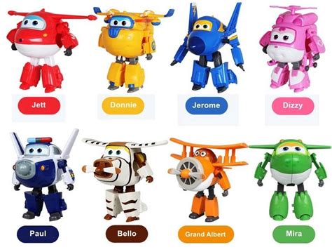 2019 Big!14cm Jimbo Super Wings Mini Robot Superwings Version Airplane ...