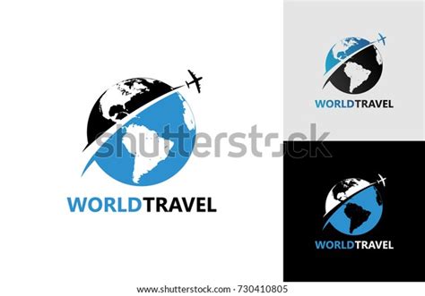 World Travel Logo Template Design Stock Vector (Royalty Free) 730410805