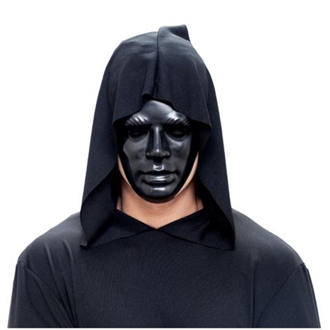 Cult Leader Black Mask for Horror Halloween Costume - Tanga