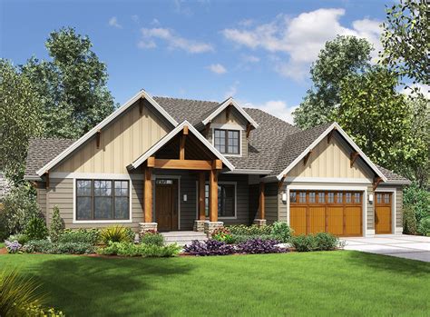 Plan 69642AM: One Story Craftsman with Finished Lower Level | Craftsman ...