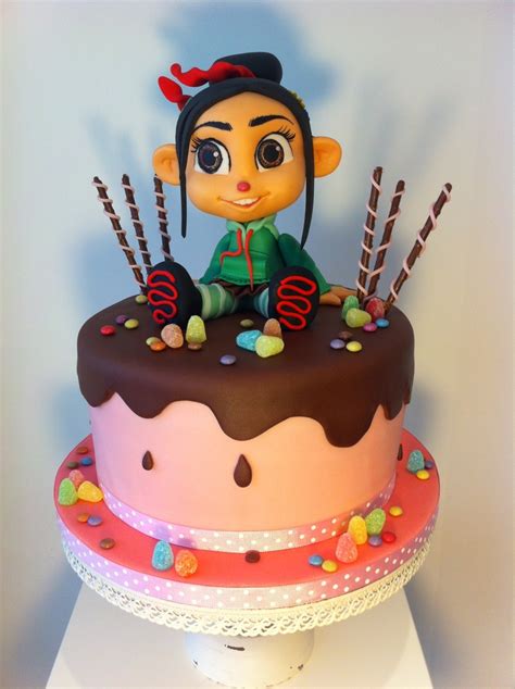 Vanellope cake | Peanuts birthday, Donut birthday parties, Candy land ...