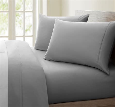 1200 Thread Count Queen Size Deep Pocket Solid Cotton Sheet Set (Queen ...