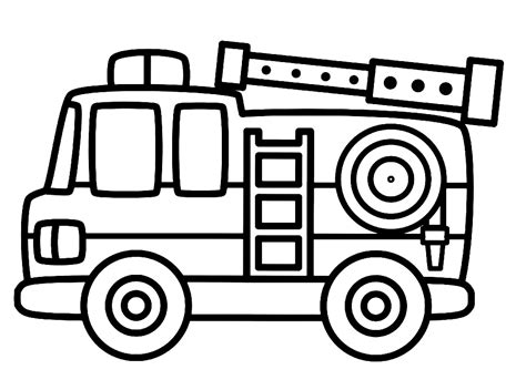 Top 20 Printable Fire Truck Coloring Pages - Online Coloring Pages