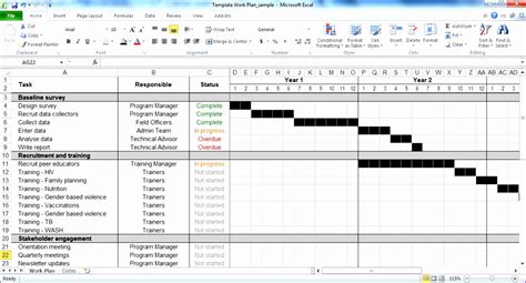 free project plan template in excel format - Excel Templates