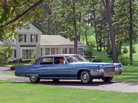 1969, Cadillac, Fleetwood, Sixty, Special, Brougham, Sedan, 68169 p ...