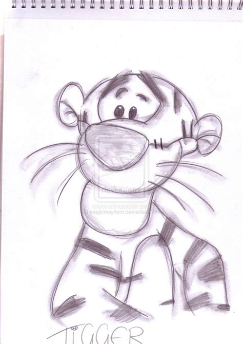 Pencil Easy Disney Drawings Pencil Cartoon Characters To Draw - Jasna ...