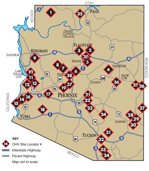 Map Of Arizona Hot Springs | My blog