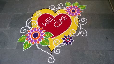 Freehand Rangoli Design(New Year Special)