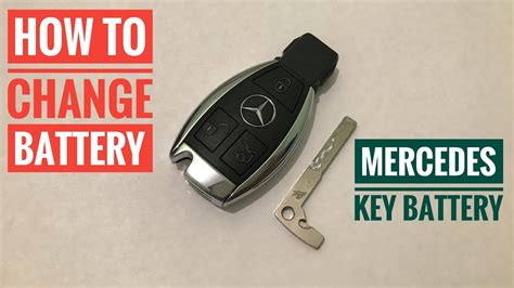 Mercedes Benz Key Battery Replacement How to change replace keyless fob ...