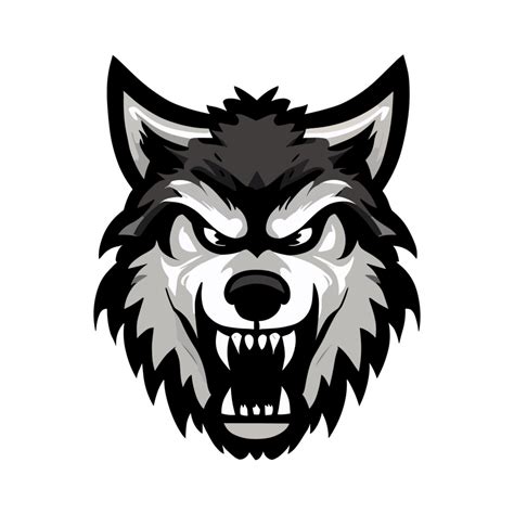 Wolf angry face icon clipart transparent background 24029935 PNG