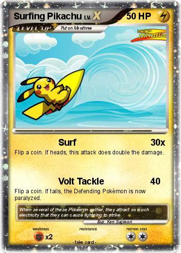 Pokémon Surfing Pikachu 96 96 - Surf - My Pokemon Card