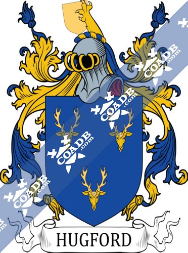 Hugford Family Crest, Coat of Arms and Name History