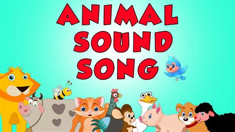 Animal sound song - YouTube