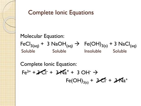 PPT - Double Displacement Complete and Ionic Equations PowerPoint ...