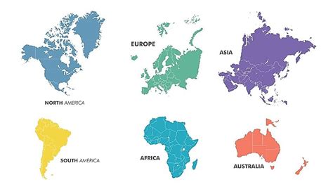 Continents Of The World With Countries