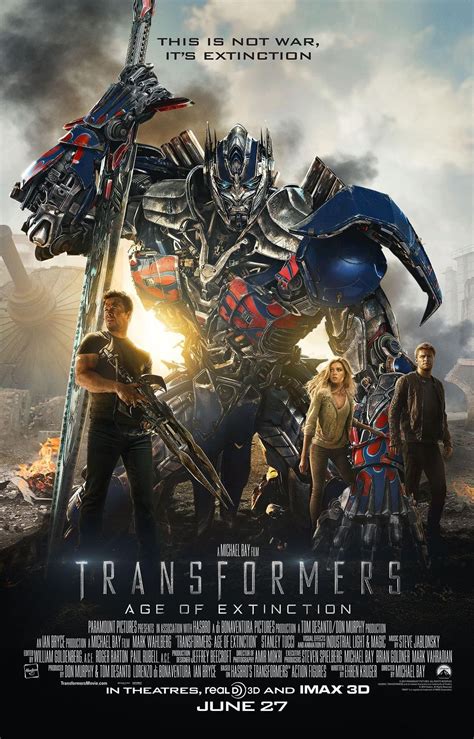 New Transformers 4 Age Of Extinction Poster Featuring Optimus Prime And ...