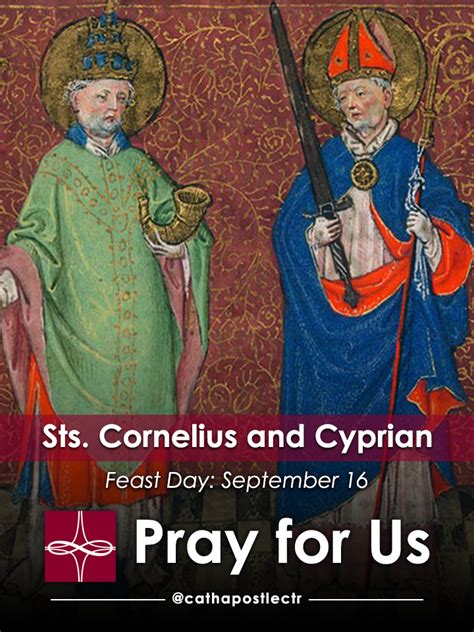 Sts. Cornelius and Cyprian — Catholic Apostolate Center Feast Days