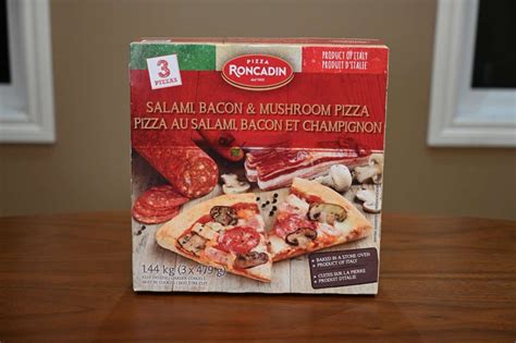 Costco Roncadin Salami, Bacon & Mushroom Frozen Pizza Review - Costcuisine