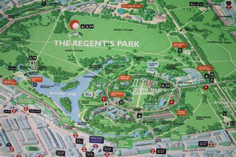 Regent s park map sign editorial image. Image of united - 19966540