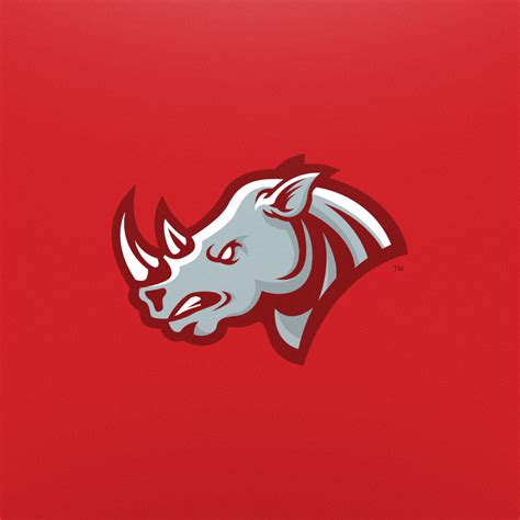 Rhino - Mascot Logo on Behance in 2024 | Sports logo design, Sports ...