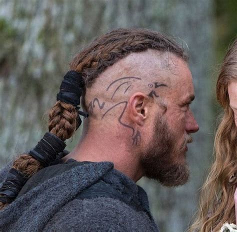 Ragnar Vikings Head Custom Temporary tattoo for Cosplay | Etsy | Viking ...