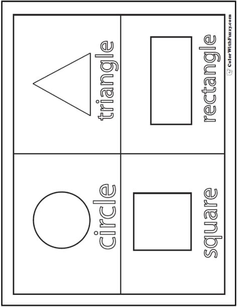 Basic Printable Shapes Coloring Sheet Printable Shapes Shape | The Best ...