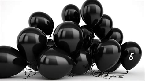 Balloon Number Black Balloons Grouped And Numbered Backgrounds | JPG ...