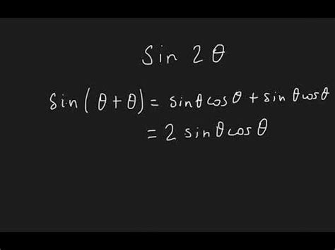 Trigonometry Double Angle Formulas | sin 2x - YouTube