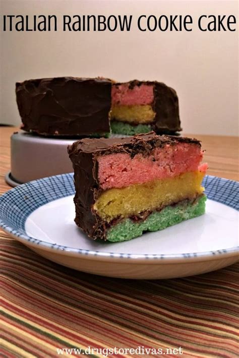 Italian Rainbow Cookie Cake | Drugstore Divas