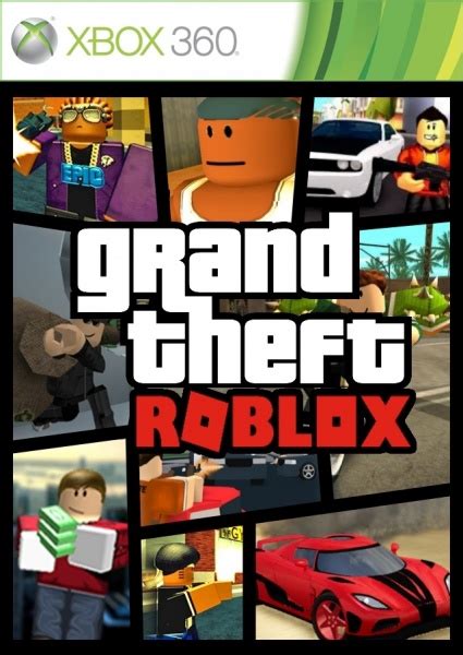 Grand Theft Roblox Xbox 360 Box Art Cover by Alex Gozdecki