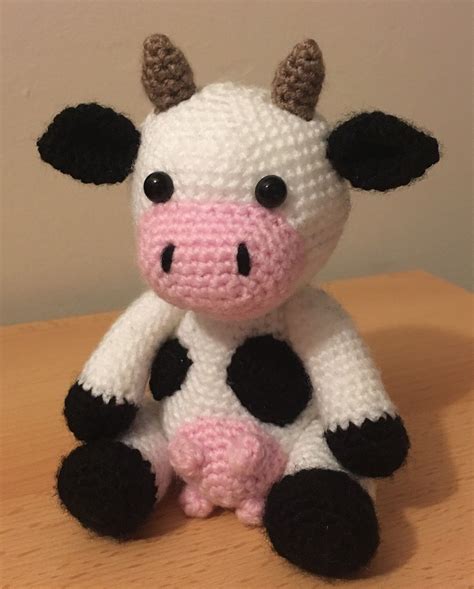 Crochet, amigurumi, free patterns | Crocheted cow pattern, Crochet cow ...