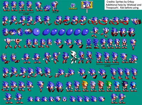 Sonic 1 Sprite Sheet