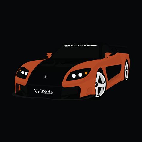 Mazda RX7 Veilside 22738729 Vector Art at Vecteezy