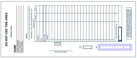 3 Bank Deposit Slip Templates - Word Excel Formats