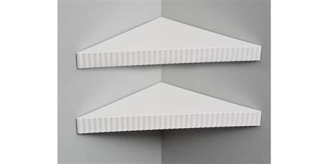 Reusable Triangular Corner Shelves - 2 Pack