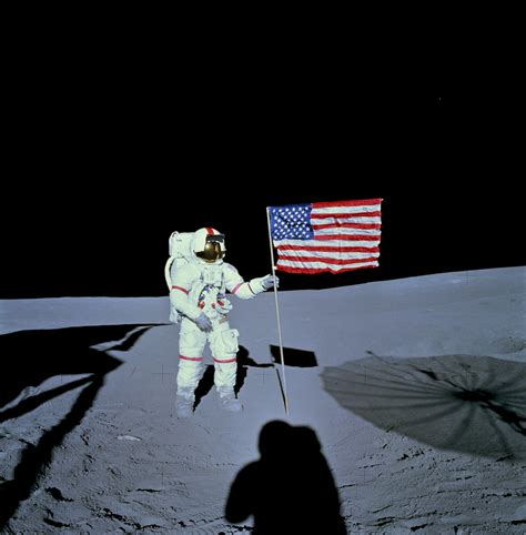 Astronaut Alan Shepard During Apollo 14 EVA on the Moon - Moon: NASA ...