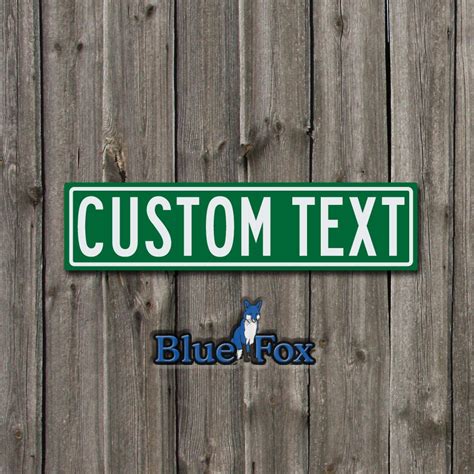 Custom Metal Street sign Personalized Gift Gift by BlueFoxGraphics