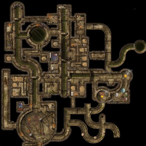 Sewer/Slaver Hideout Battlemap : battlemaps