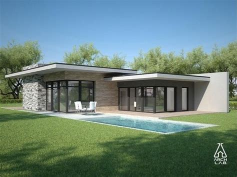 Flat Roof Modern House Plans One Story | Images and Photos finder