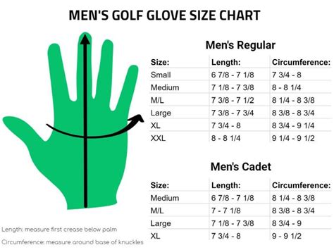 Golf Glove Size Chart: Get A Perfect Fit