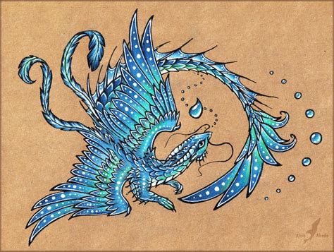 Water dragon - tattoo design by AlviaAlcedo on DeviantArt