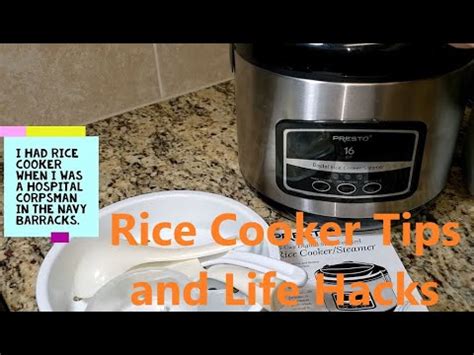 Rice cooker tips and life hacks - YouTube