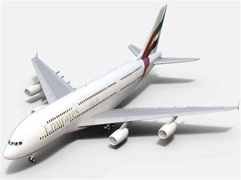 Airbus A380-800 Emirates 3D Model by Dreamscape Studios