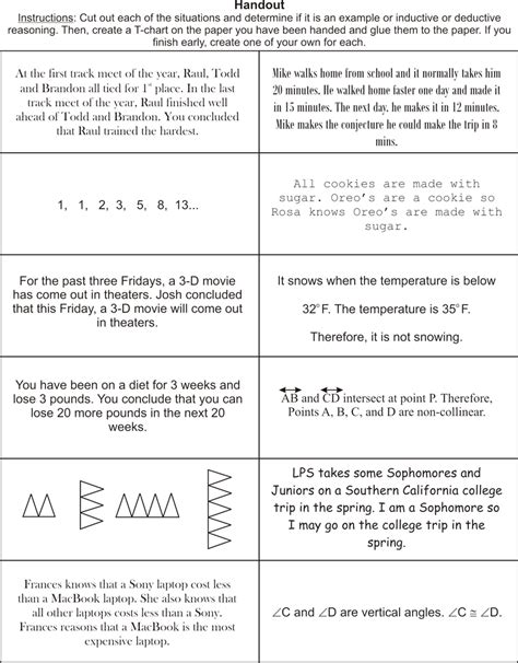 Inductive And Deductive Reasoning Worksheet – Imsyaf.com