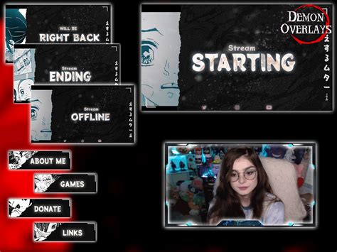 Demon Slayer overlays/ Kimetsu no yaiba /Twitch assets :: Behance