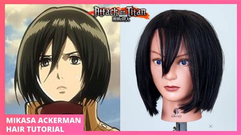 Mikasa Ackerman Hair Tutorial - Attack on Titan Character Hairstyles ...