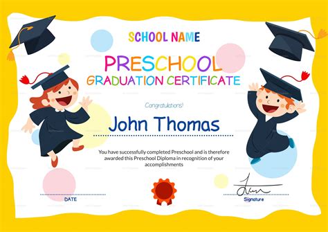 18+ Preschool Certificate Templates - PDF