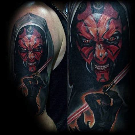 50 Darth Maul Tattoo Designs For Men - Star Wars Ink Ideas